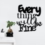 Wallity Nueve Escultura de Pared Negra
